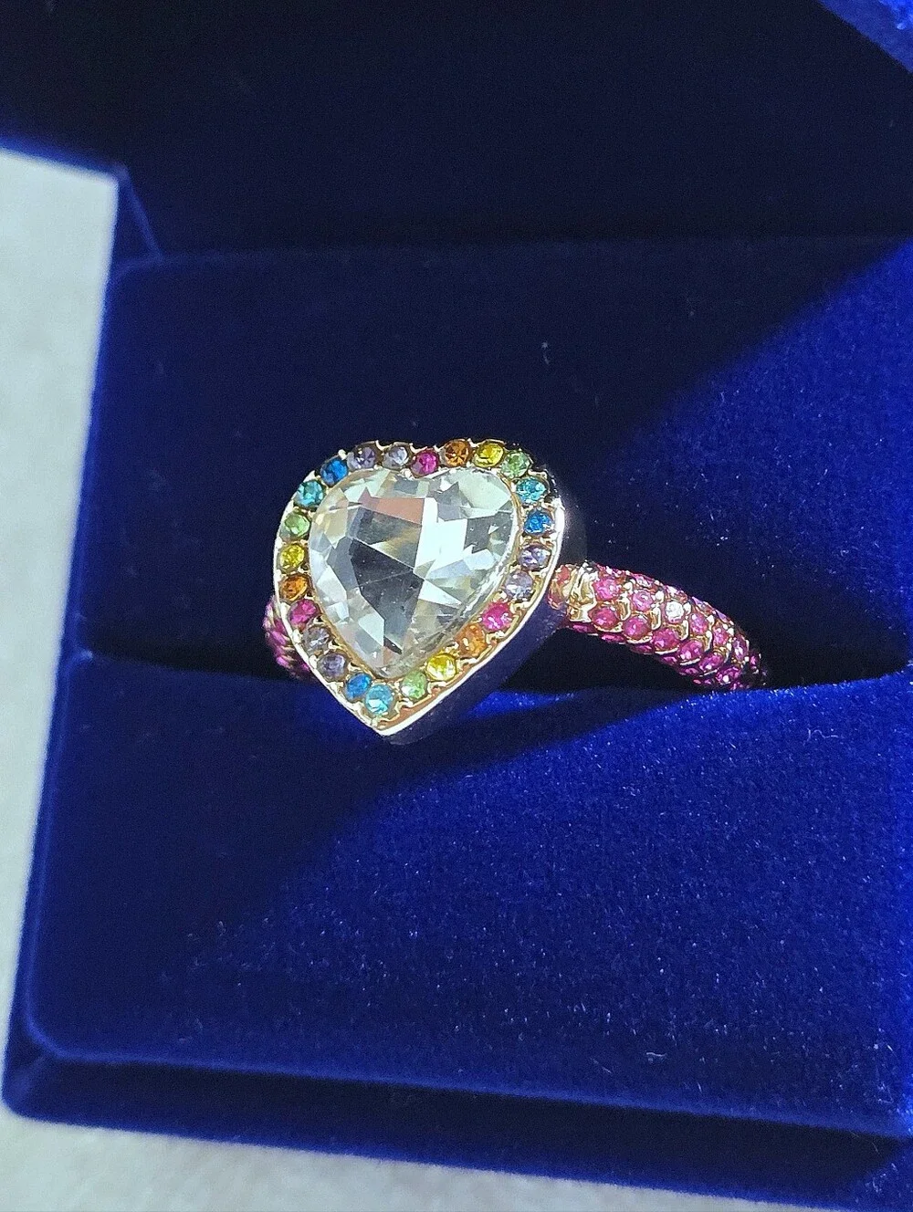 Kurt Geiger Multi Colored🌈 Crystals💎 Ring💍